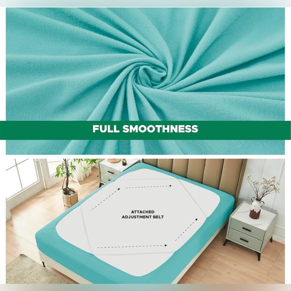 NWT BiscayneBay Decorative Box Spring Cover – King/Cal King – Aqua - Picture 3 of 9